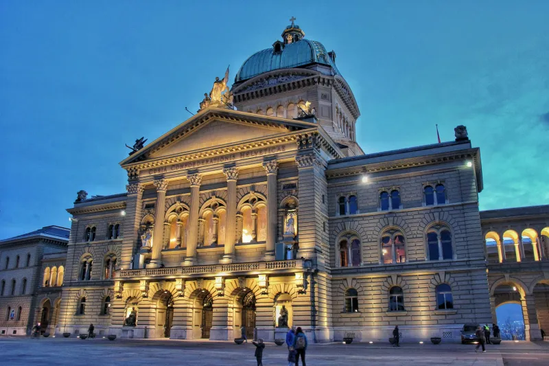 Federal Palace in Bern, seat of the Swiss parliament and government